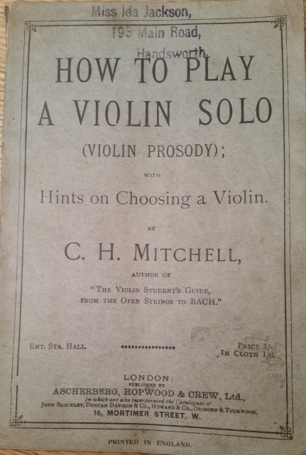 Image for How to Play a Violin Solo (Violin Prosody): With Hints on Choosing a Violin