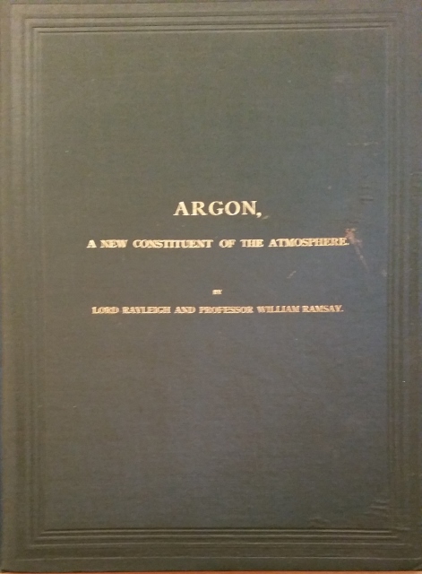 Image for Argon, A New Constituent of the Atmosphere