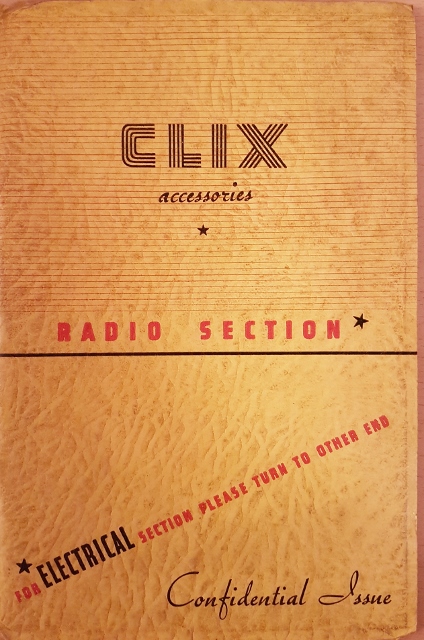 Image for Clix Annual Catalogue 1939 Edition