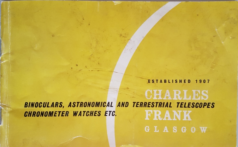 Image for Charles Frank Ltd binoculars, Astronomical and Terrestrial Telescopes chronometer Watches Etc