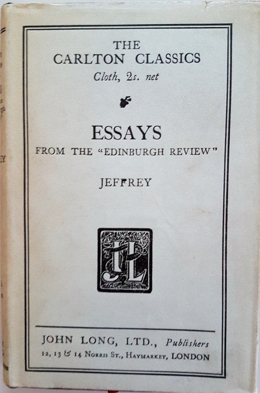 Image for Essays from the Edinburgh Review