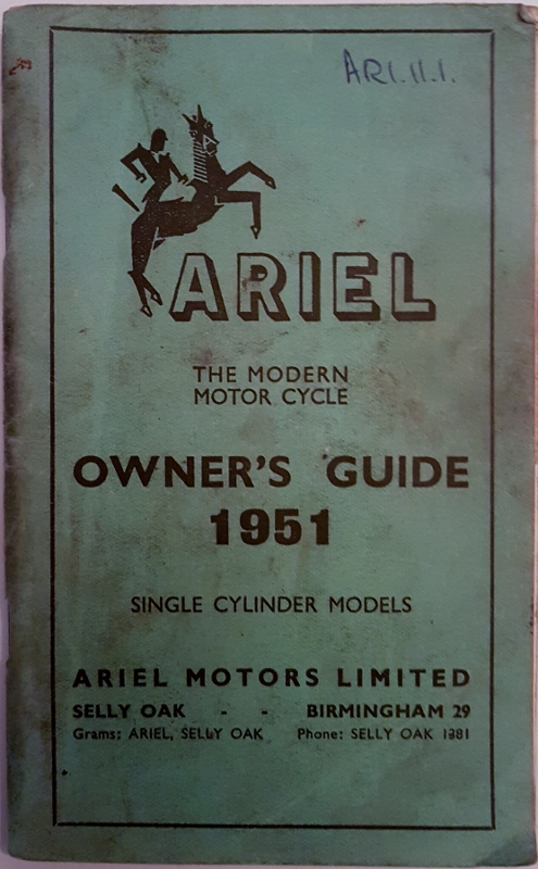 Image for Ariel the Modern Motor Cycle Owner's Guide 1951 : Single Cylinder Models