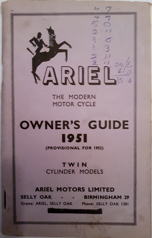 Image for Ariel the Modern Motor Cycle Owner's Guide 1951 (Provisional for 1952) Twin Cylinder Models