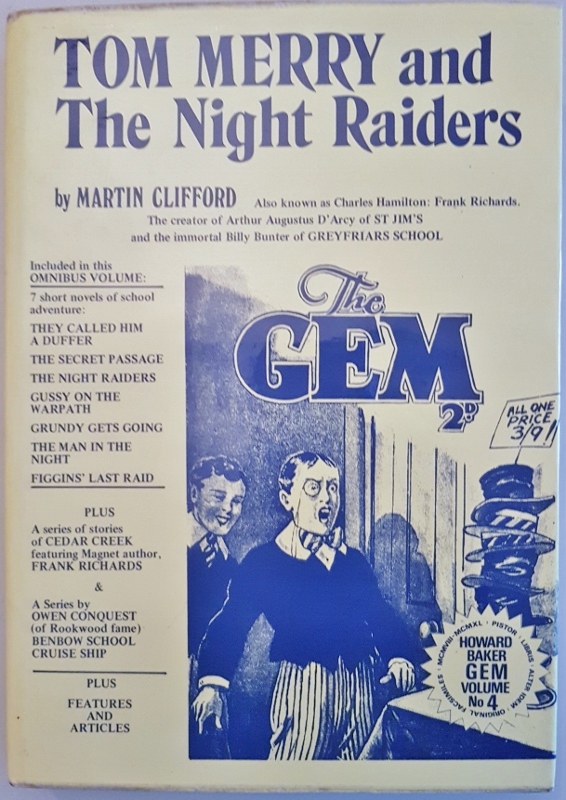 Image for Tom Merry and the Night Raiders ("Gem" Facsimiles)