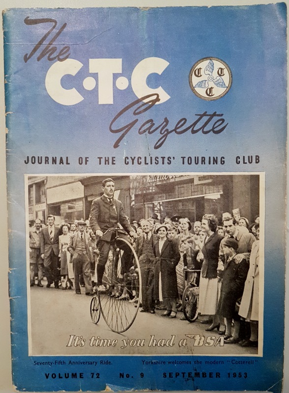 Image for The C.T.C. Gazette. Journal of the Cyclists' Touring Club V. 72 No. 9 September1953